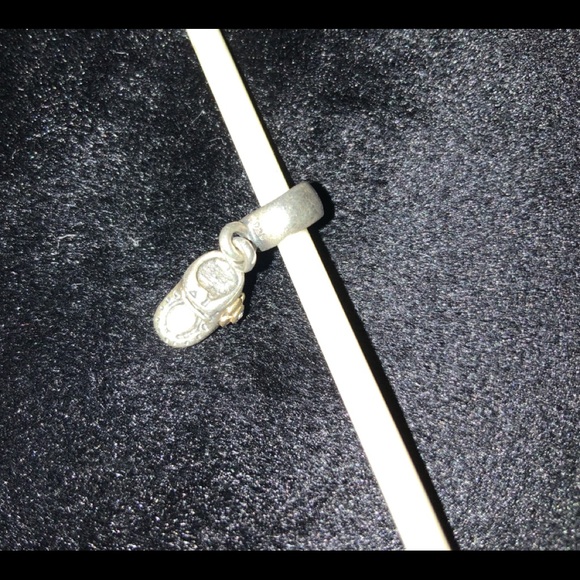 Silver and gold Pandora baby shoe - Picture 2 of 2